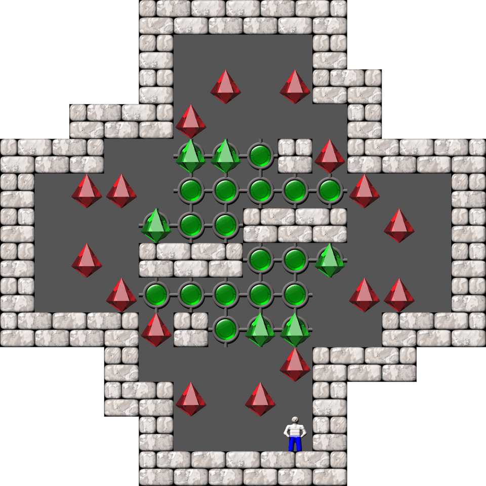 Sokoban Mass Remodel level 393